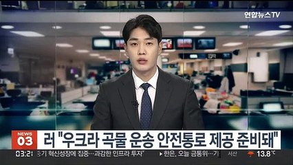 러 "우크라 곡물 운송 안전통로 제공 준비돼"
