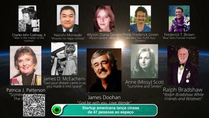 Startup envia cinzas de 47 pessoas ao espaço