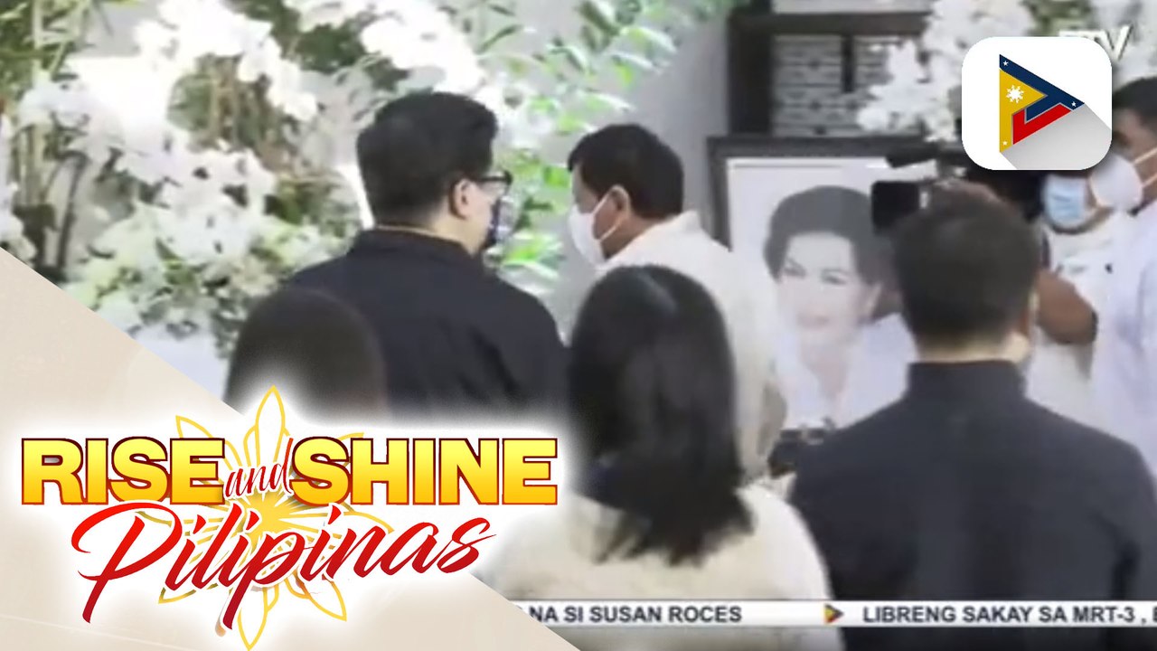 Pres. Duterte, dumalaw sa burol ng beteranang aktres na si Susan Roces