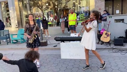 FIRST TIME PLAYING WITH MY COUSIN _ Can't Help Falling In Love - Elvis Presley _ Violin & Sax Cover