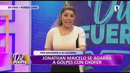 Jonathan Maicelo: “Solamente defendí a mi alumno frente a una situación de riesgo”