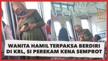Wanita Hamil Terpaksa Berdiri di KRL Lantaran Tak Ada yang Beri Tempat Duduk, Si Perekam Ikut Kena Semprot Netizen