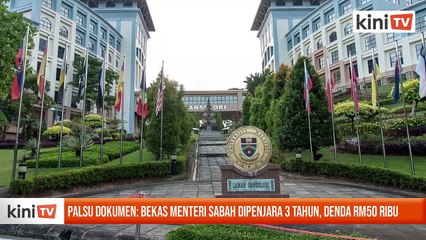 Palsu dokumen: Bekas menteri Sabah dipenjara 3 tahun, denda RM50 ribu