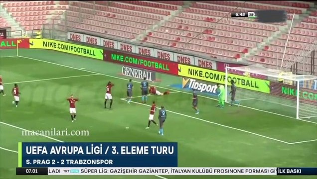 AC Sparta Prag 2-2 Trabzonspor [HD] 08.08.2019 - 2019-2020 UEFA European League 3rd Qualifying Round 1st Leg