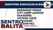 129 sinkholes, nadiskubre sa Baguio City; Sinkholes, posibleng magdulot ng pagbaha at pagguha ng lupa tuwing may malakas na ulan o bagyo ayon sa MGB