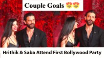 Hrithik Roshan & Saba Azad Give Couple Goals At Karan Johar's 50th Birthday Party
