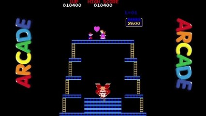 Evolution of Mario Rescuing Pauline in Donkey Kong Game_Arcade_NES_Atari_C64_MSX_HD