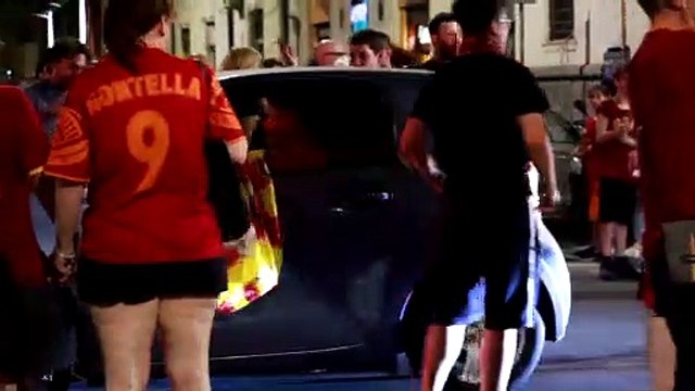 Conference League: la festa nel quartiere di Testaccio, cuore del tifo giallorosso
