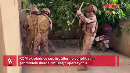 16 ilde suç örgütlerine operasyon