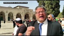 النائب الإسرائيلي اليميني المتطرف إيتامار بن غفير يزور باحة المسجد الأقصى