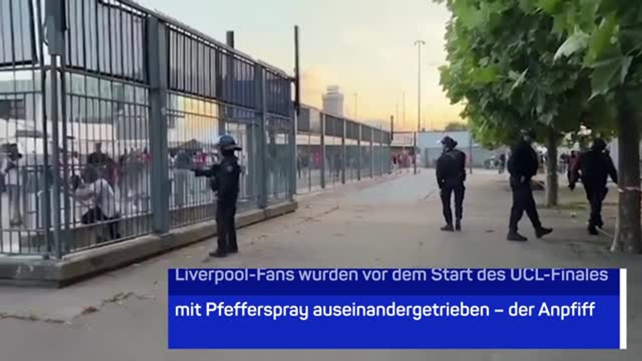 Liverpool-Fans bekommen vor Finale Pfefferspray ab