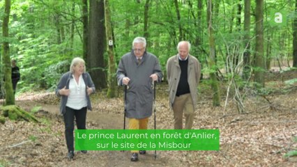 Le prince Laurent en forêt d'Anlier