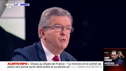 "Le problème d'hier soir, c'est la doctrine d'emploi des forces de l'ordre" déclare Jean-Luc Mélenchon
