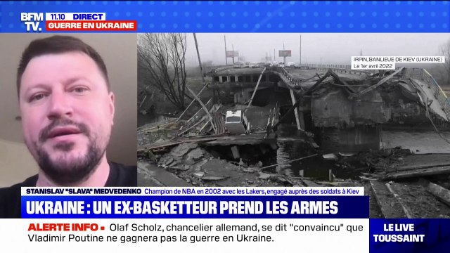 Je veux aider mon pays explique un ex-basketteur engagé auprès des soldats à Kiev