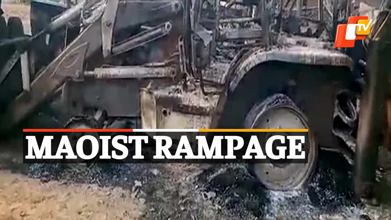 Maoists Burn 3 Vehicles In Odisha’s Kalahandi