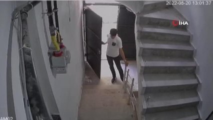 Batman'da merdiven korkuluklarını çalan hırsızlar kamerada