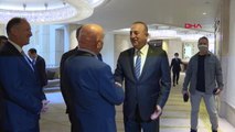 Bakan Çavuşoğlu, İsrailli Bakanlarla bir araya geldi