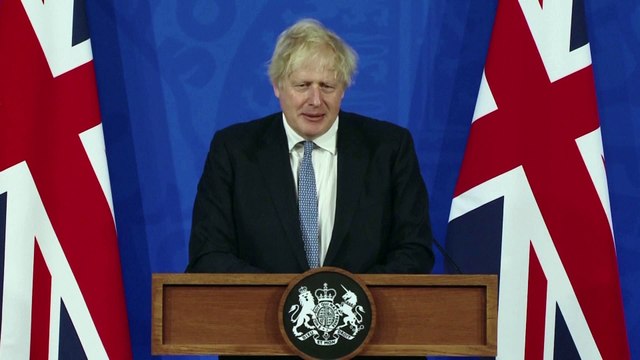Boris Johnson says he is not going to resign over the Sue Gray report findings and is committed to 'moving forward'
