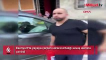 Yayaya çarpan sürücü ortalığı savaş alanına çevirdi!