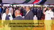Uhuru, Ruto discord plays out at national prayer breakfast