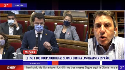 El PSC y los independentistas se unen contra las clases en español