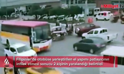 Filipinler’de otobüste EYP patladı: 2 yaralı