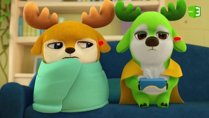 فريق الغزلان مصاباً بالبرد