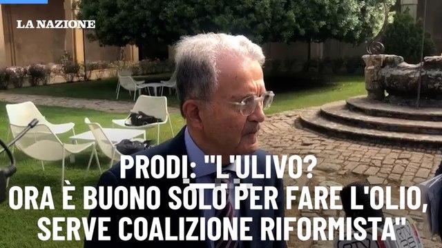 Prodi: L'Ulivo? Ora è buono solo per fare l'olio, serve coalizione riformista