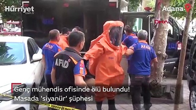 Mühendis ölü bulundu; masasındaki siyanür nedeniyle KBRN ekipleri inceleme yaptı