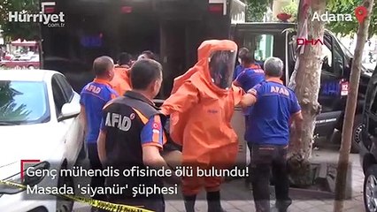 Mühendis ölü bulundu; masasındaki siyanür nedeniyle KBRN ekipleri inceleme yaptı