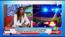 Miraflores: Candidata a la alcaldía propone empadronar a personas que transiten por el distrito