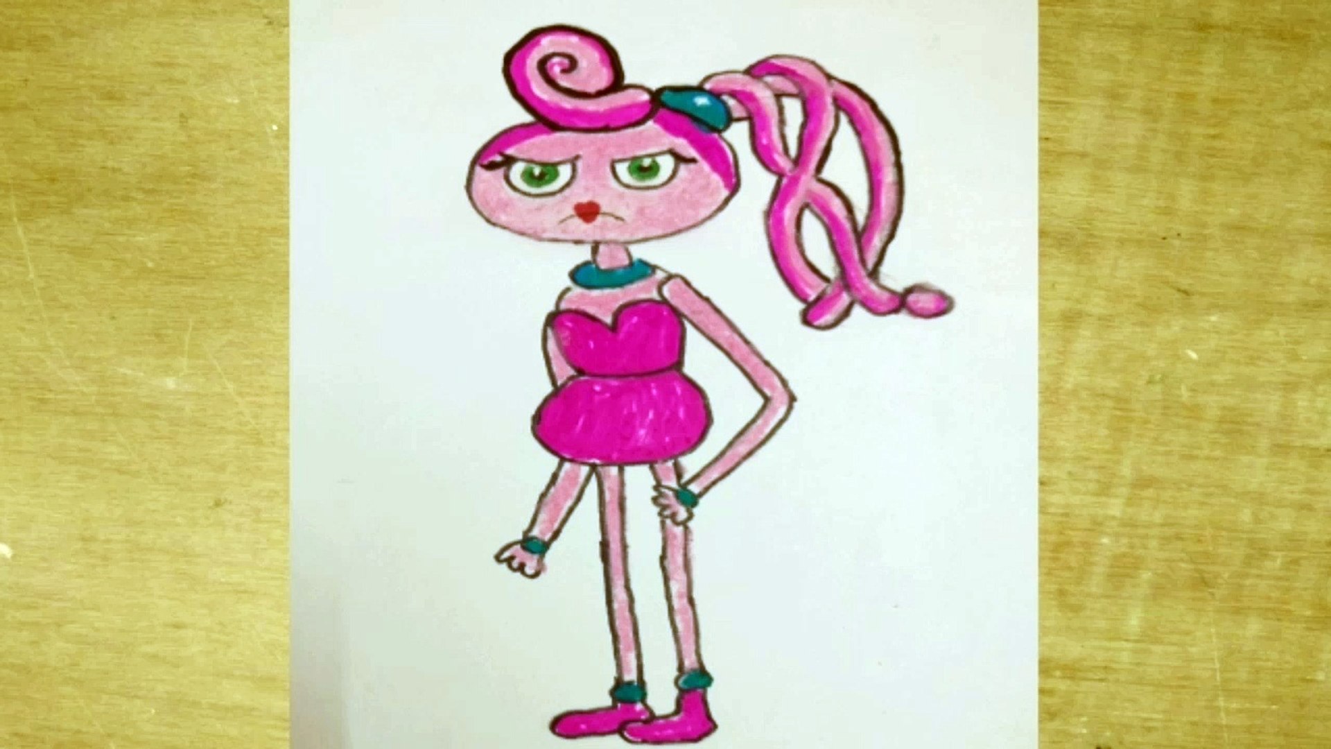 Mommy long legs (Poppy play time game) drawing - video Dailymotion