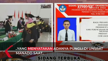Tanggapan Unsrat Manado Soal Viral Mahasiswa Kritik Pungli saat Wisuda