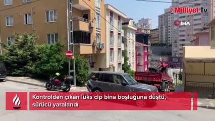 Lüks cip bina boşluğuna düştü