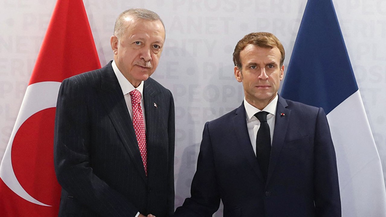 Cumhurbaşkanı Erdoğan, Macron ile görüştü