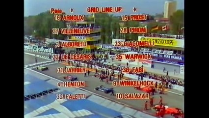F1 1982 San Marino Grand Prix - Highlights