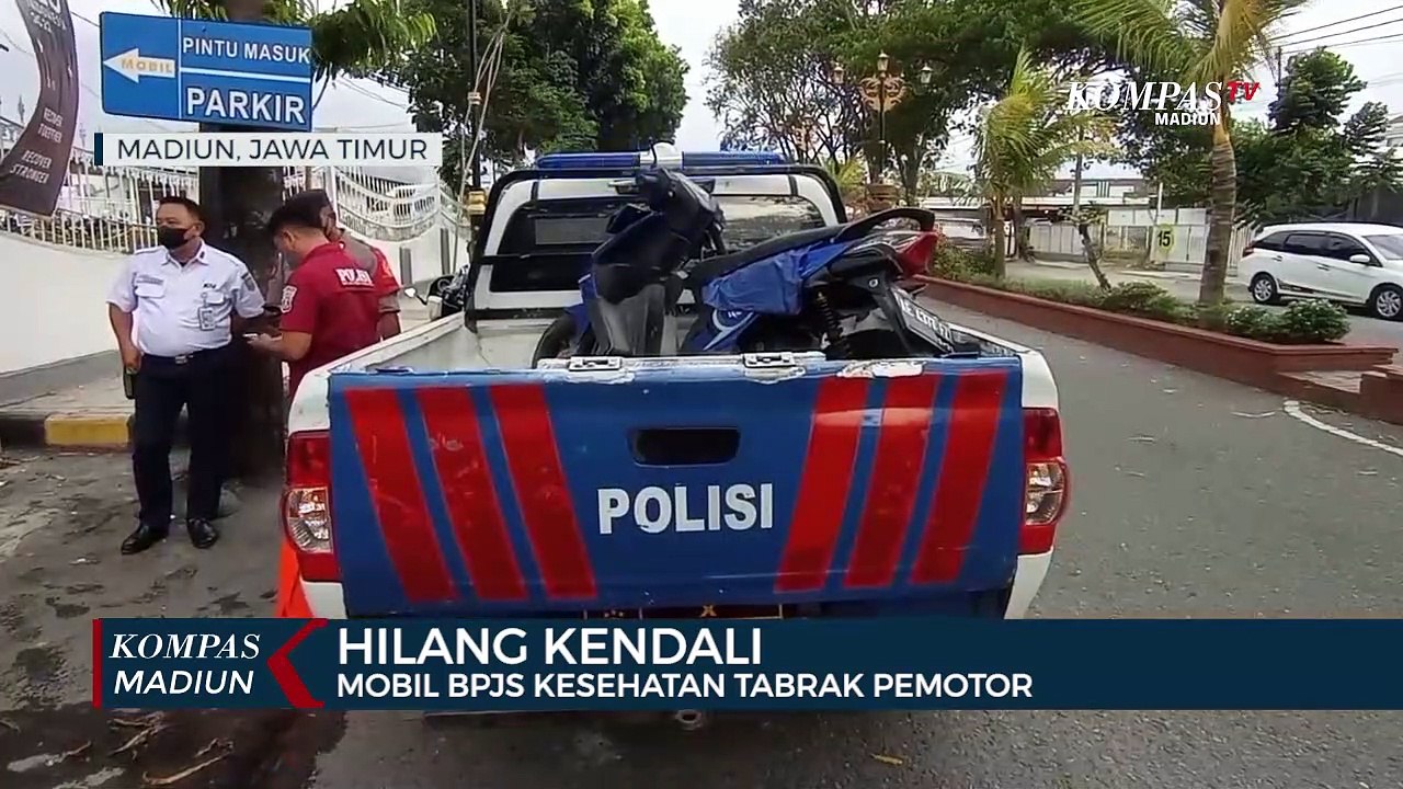 Hilang Kendali Mobil BPJS Kesehatan Tabrak Pemotor