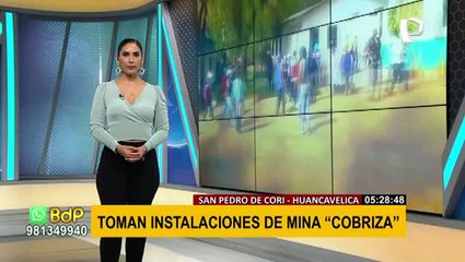 Tras paralización de venta: pobladores se declaran en pie de lucha y toman mina Cobriza