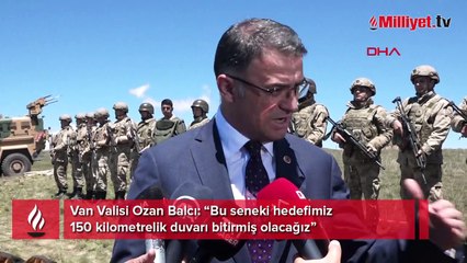 Van Valisi Balcı: Bu yılın sonuna kadar İran sınırına 150 kilometre duvar örülecek