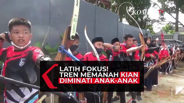 Gaya Tangkas Anak-anak di Sukabumi Berlatih Memanah, Latih Otot Sekaligus Fokus