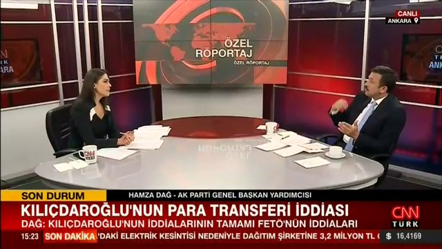 SON DAKİKA: AK Parti Genel Başkan Yardımcısı Hamza Dağ CNN Türk'te