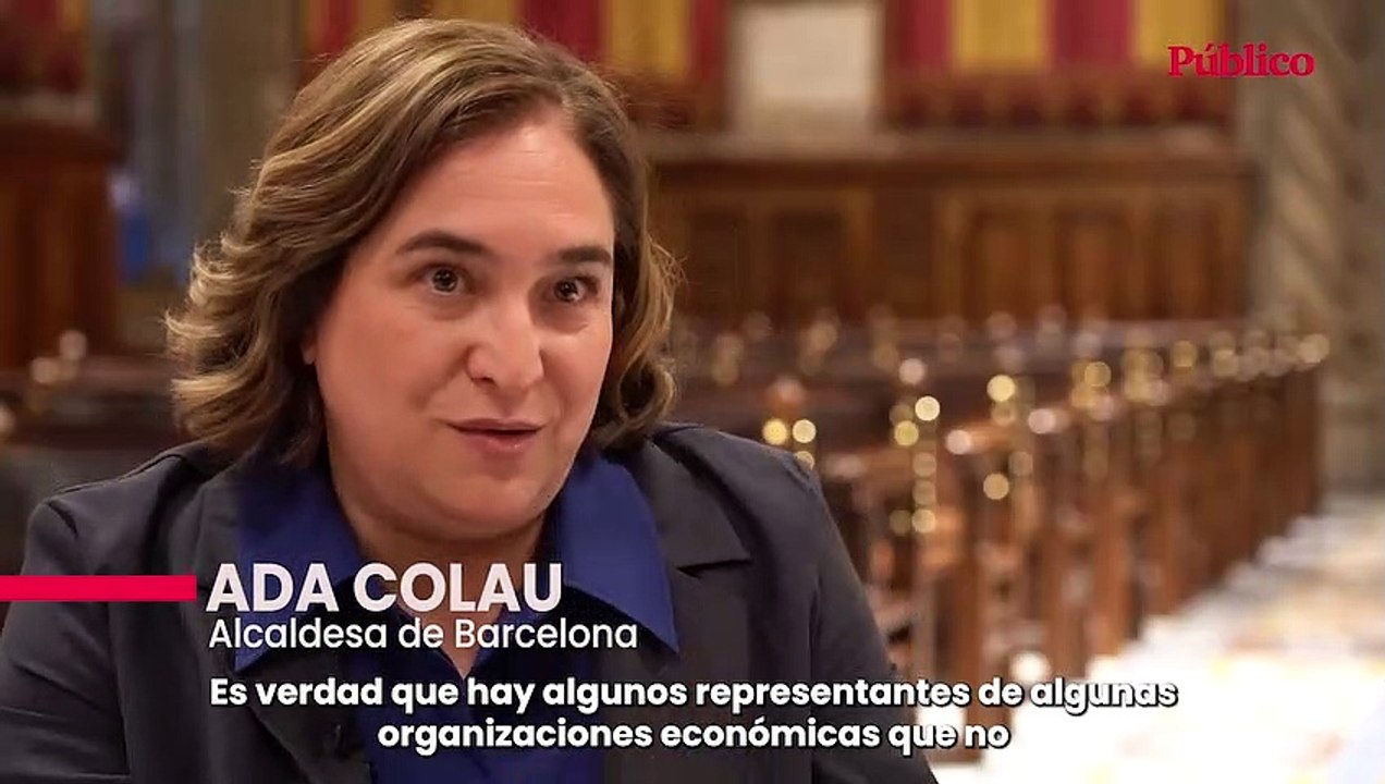 Ada Colau: sobre diferencias con algunos representantes económicos
