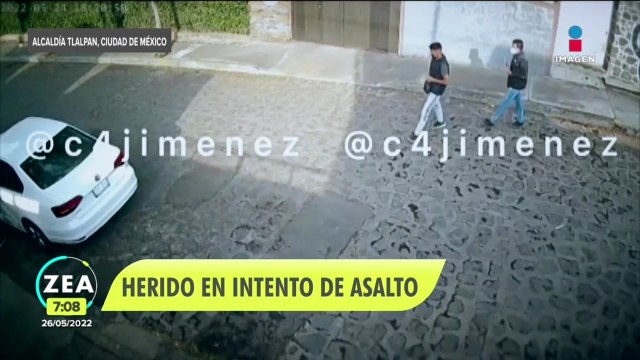 Hombre se resiste a asalto en calles de Tlalpan y recibe disparo