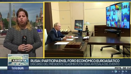 Pdte. de Rusia participa en Foro Económico Euroasiático