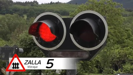 Zalla, el pueblo salpicado por 34 peligrosos pasos a nivel