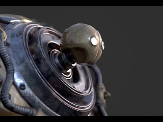 Detalhes do modelo 3D de Blitzcrank — Vídeo: Mario Graci/ArtStation