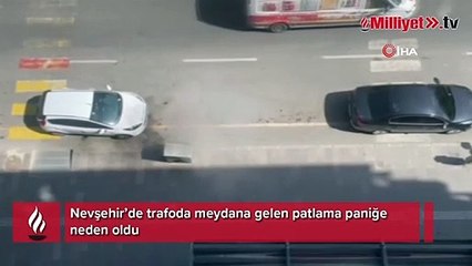 Nevşehir’de patlayan trafo paniğe neden oldu