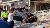 Kadıköy'de binanın yıkımı sırasında çökme