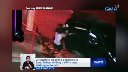 2 suspek sa tangkang pagdukot sa isang babae, timbog dahil sa mga alistong motorista | Saksi
