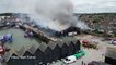 Whitstable residents told to close their windows and doors as crews tackle a huge fire